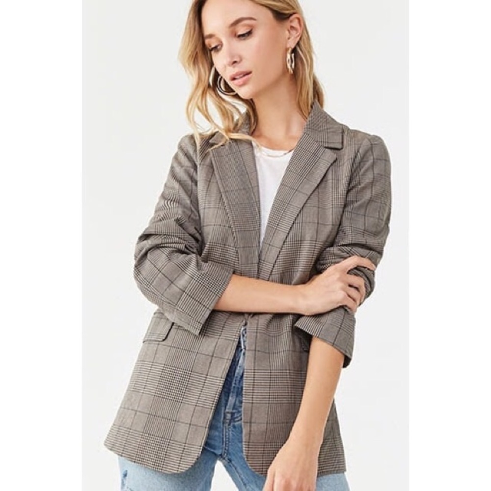 🚫SOLD🚫 Oversized Plaid Blazer
